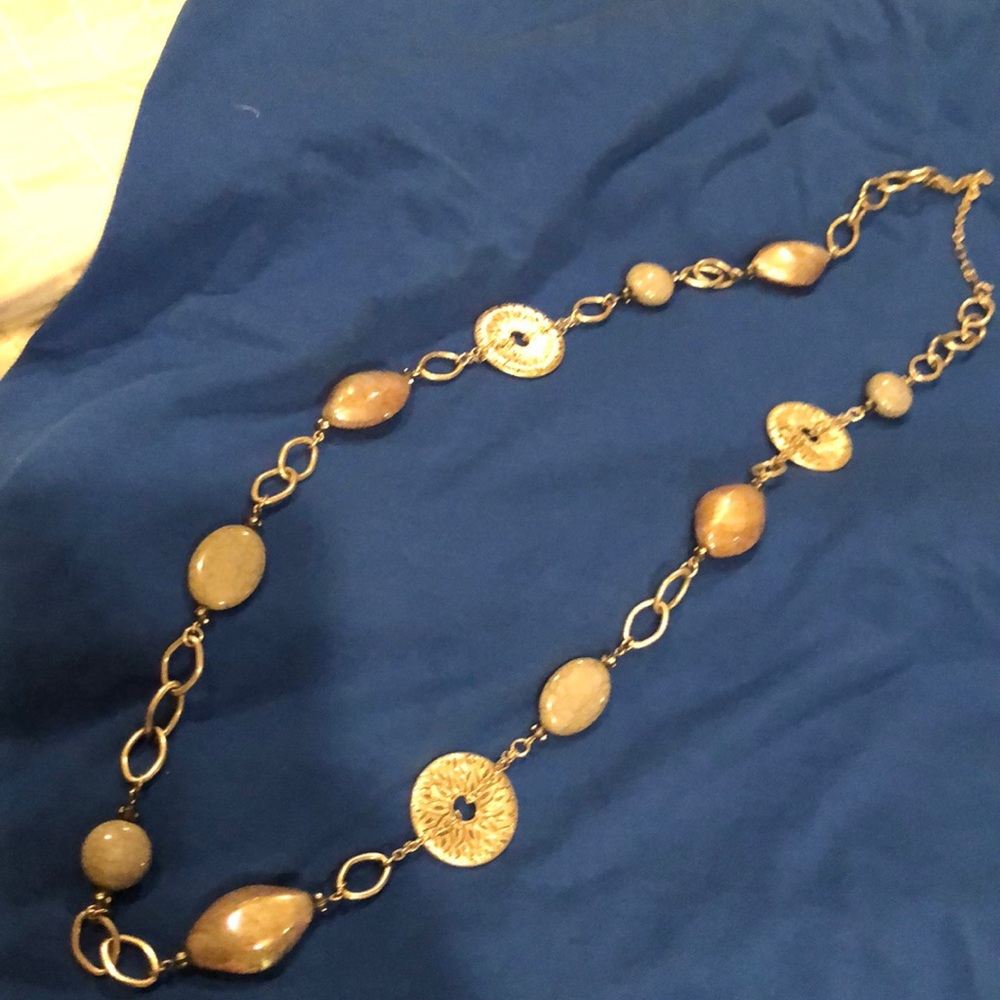 Beautiful funky silver and stones necklace